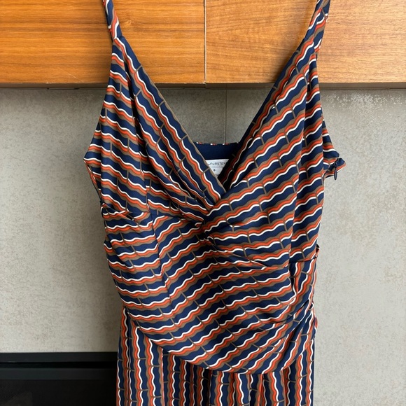 Diane Von Furstenberg 'Saige' Geo Print Silk Blend Party Dress, Size 6 - Picture 8 of 14